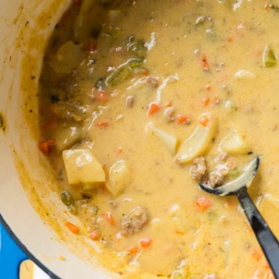 Cheeseburger Soup