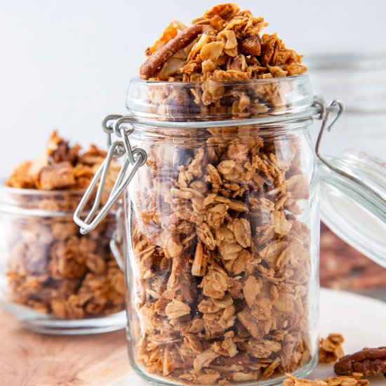 BEST MAPLE PECAN COCONUT GRANOLA