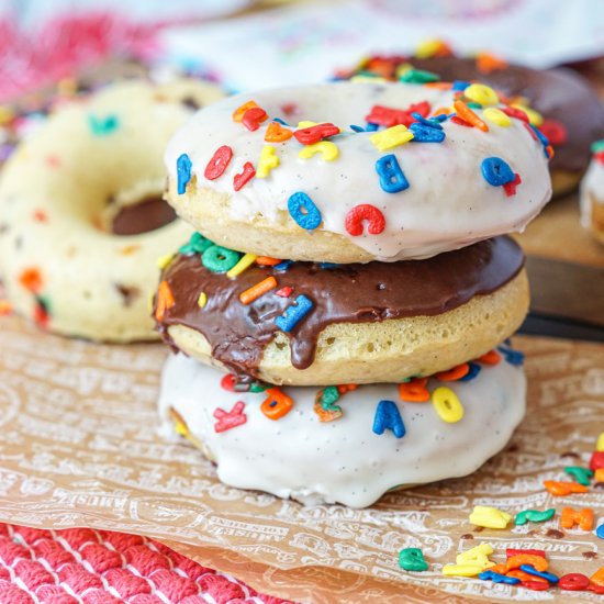 Baked Funfetti Doughnuts