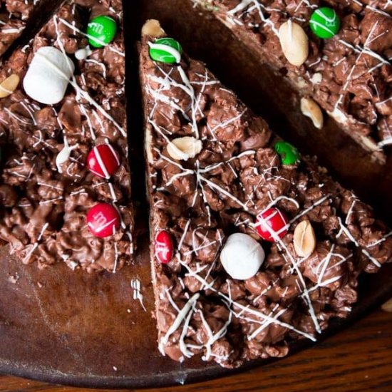 M&M CHOCOLATE PIZZA