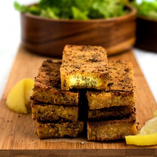 Lemon Pepper Tofu Cutlets