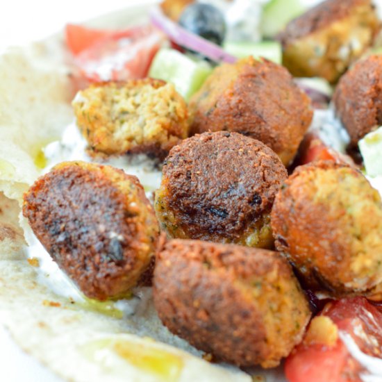 Vegan Greek Tempeh Meatballs