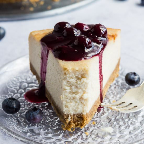 Vegan Lemon Blueberry Cheesecake