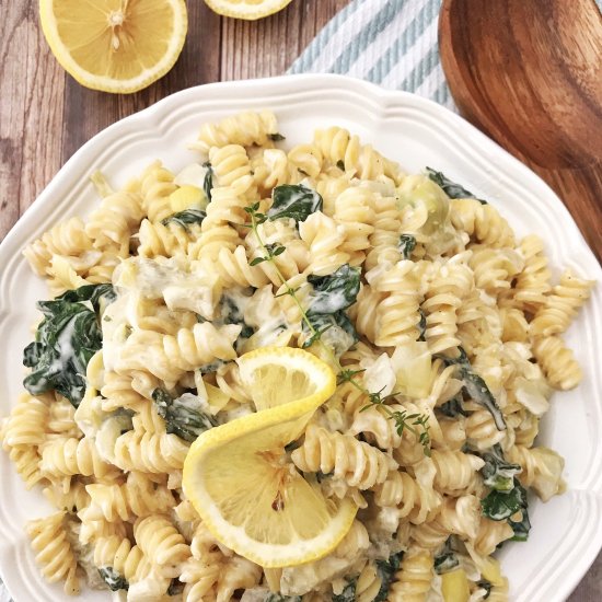 Spinach and Artichoke Pasta