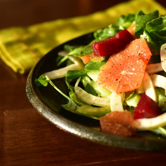 Watercress, Citrus, Fennel Salad