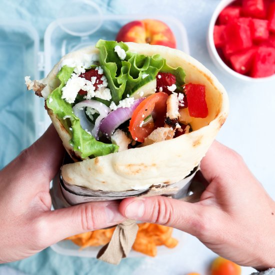 greek watermelon chicken gyros