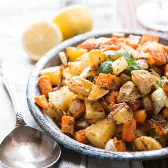 ROASTED ROOT VEGETABLE SIDE DISH