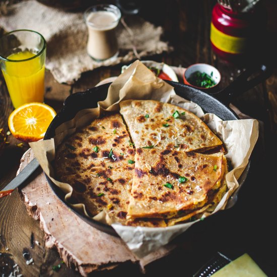 Masala Scrambled Egg Quesadillas