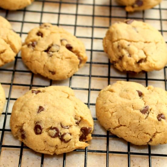 Whole Wheat Chocolate Chip Cookies