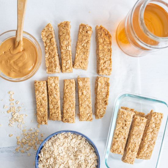 Peanut Butter Honey Granola Bars