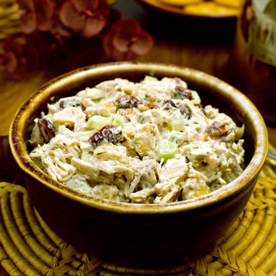 Cranberry Walnut Chicken Salad