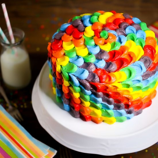 Rainbow Layer Cake