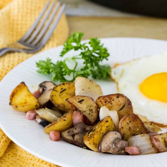 Breakfast Potatoes With Ham