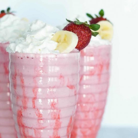 Strawberry Banana Milkshake