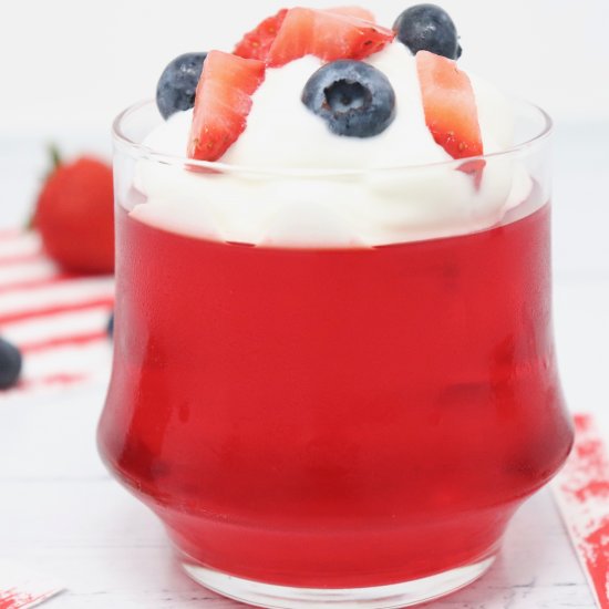 Red, White, and Jello Dessert