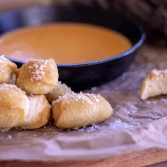 Homemade Bread Machine Pretzel Bite