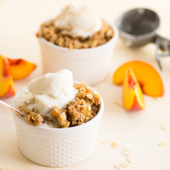 Vegan Peach Crisp