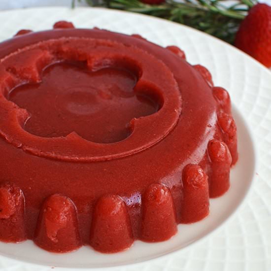 Strawberry & Rosemary Jello