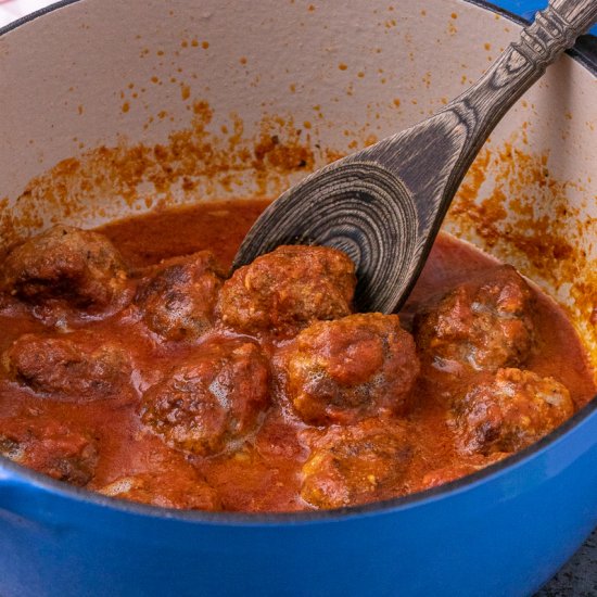 Stove Top Italian Meatballs