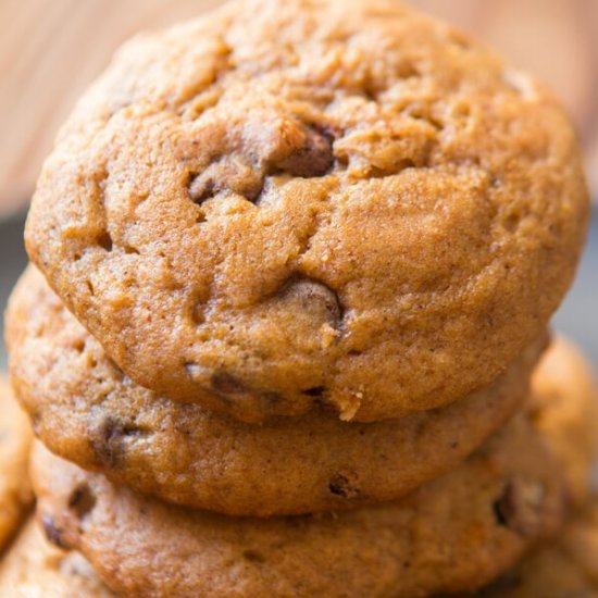 PUMPKIN CHOCOLATE CHIP COOKIES