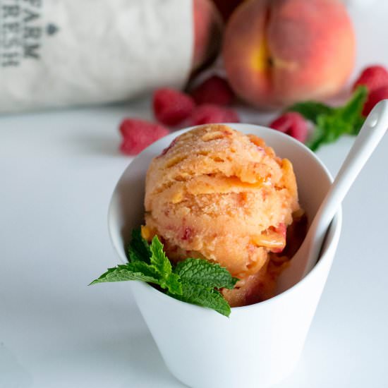 Raspberry Peach Sorbet