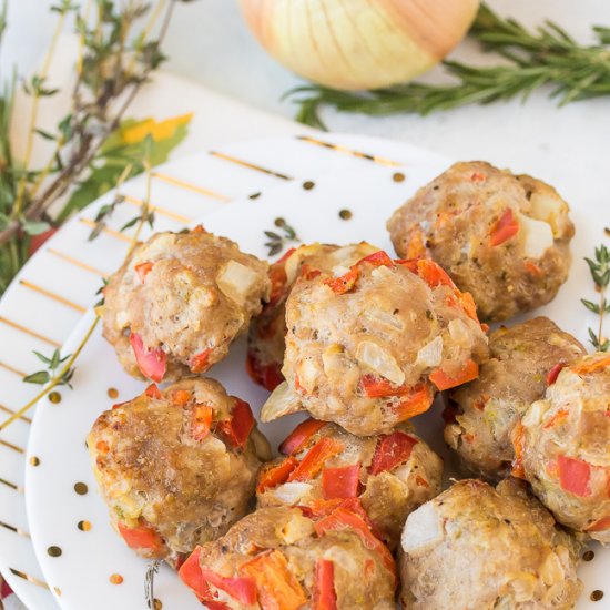 Baked Pork Meatballs