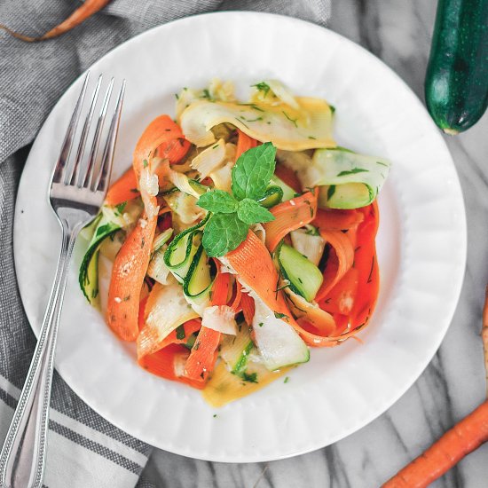 Raw Zucchini and Carrot Salad