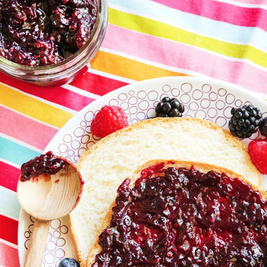 Instant Pot Mixed Berry Jam Recipe