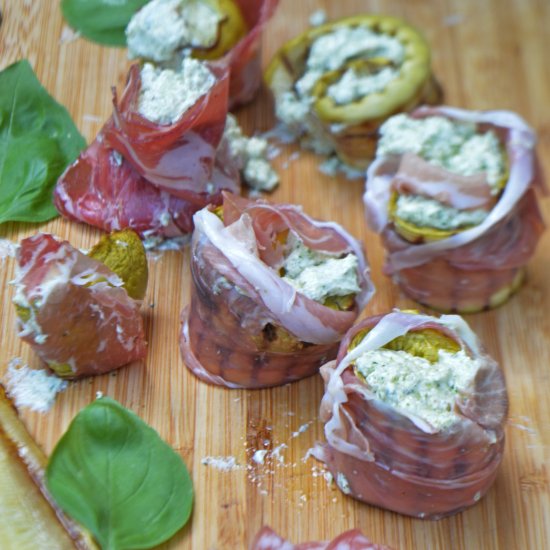 Prosciutto Zucchini Rolls