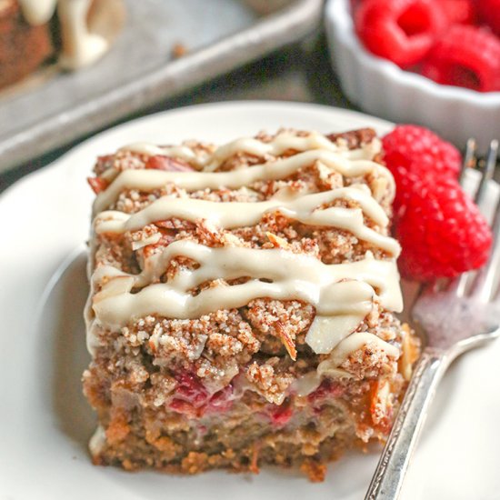 Paleo Raspberry Coffee Cake