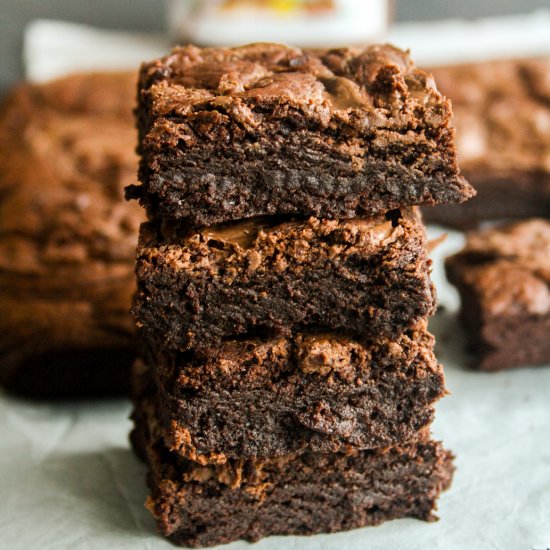 Nutella Swirl Brownies