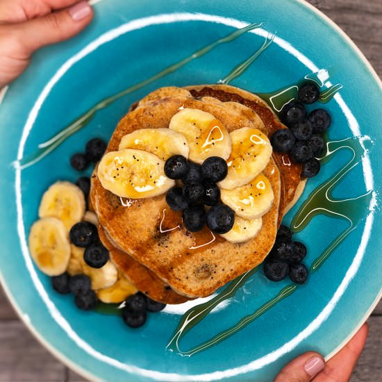 Blueberry Banana Pancakes