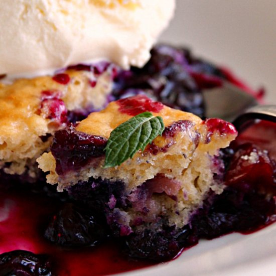 Blueberry Nectarine Cobbler