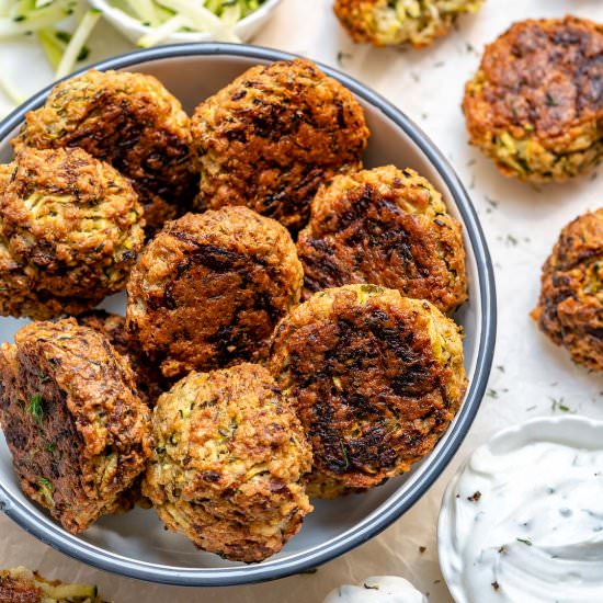 Garlic Herb Zucchini Fritters