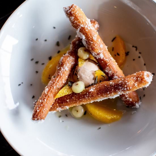 Churros with Pineapple and Guava