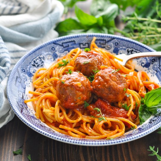 Instant Pot Spaghetti and Meatballs