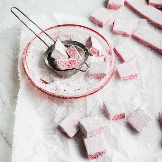 Strawberry Marshmallows