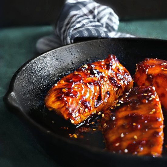 Sweet Spicy Teriyaki Salmon