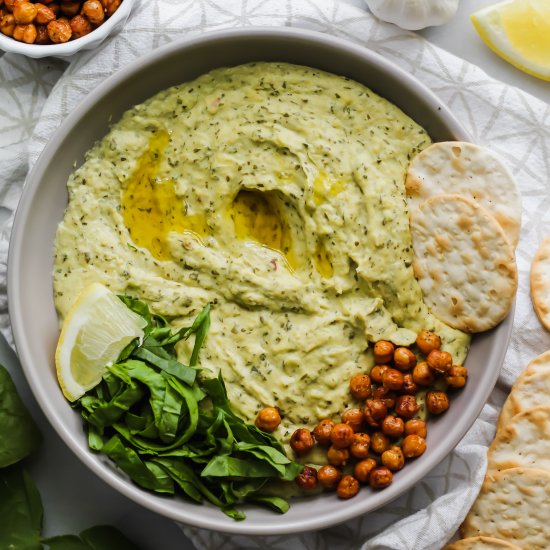 Lighter Spinach Artichoke Dip