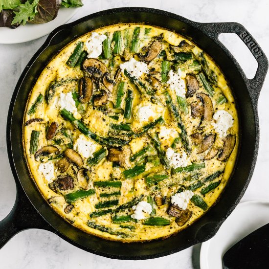 Asparagus Mushroom Frittata