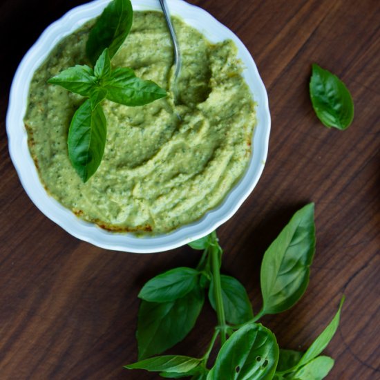 Healthy Basil Lime Hummus