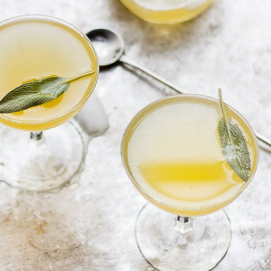 Pineapple Shrub with Sage and Honey