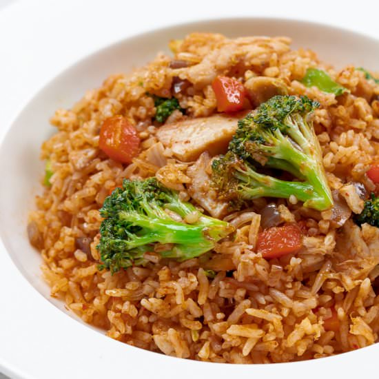 Thai Red Curry Chicken Fried Rice