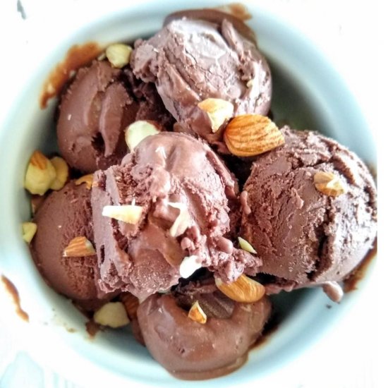 Chocolate Almond Ice Cream (DF)