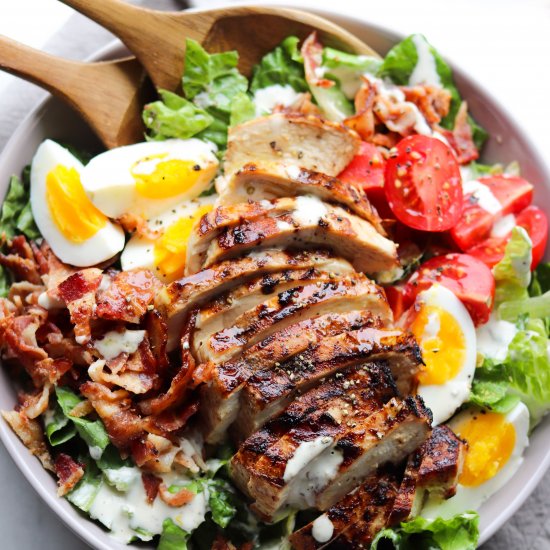 Chicken Bacon Caesar Salad Whole30