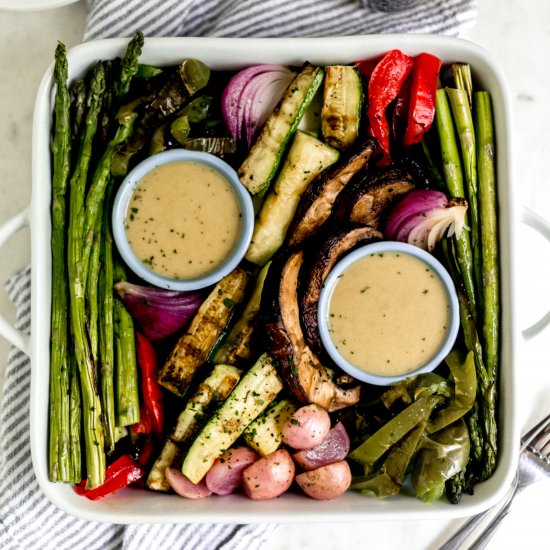 Grilled Vegetables w/ Honey Mustard