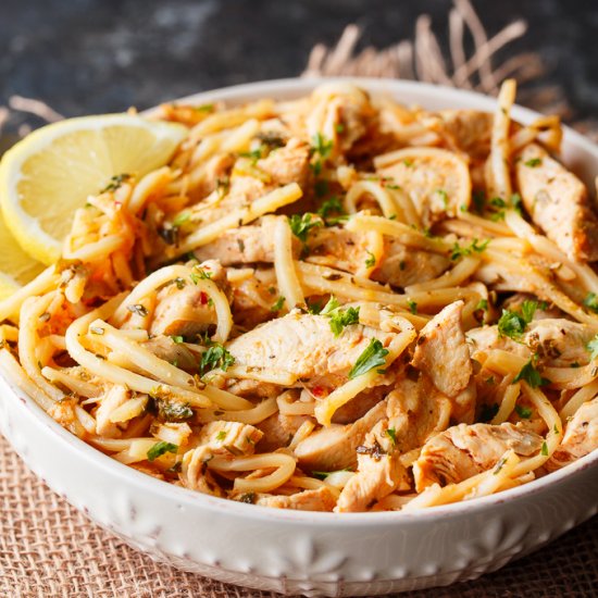 Keto Butter Chicken with Noodles