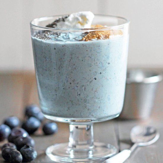 Blue Overnight Oatmeal