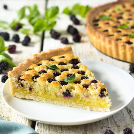 Blackberry Coconut Tart