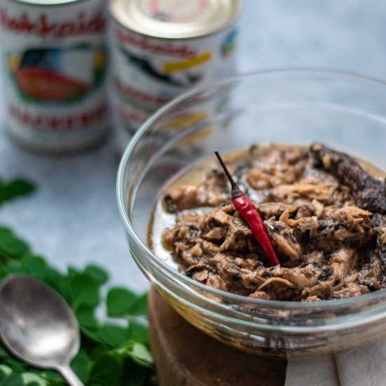 Ginataang Canned Mackerel